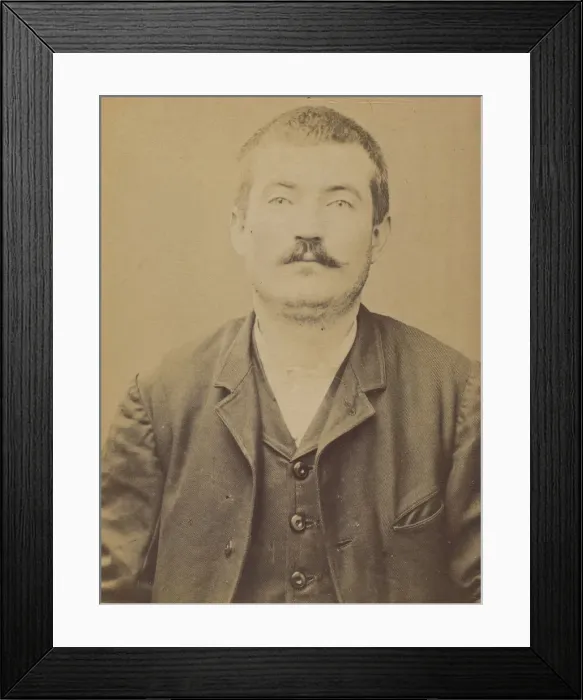 Framed Print : Tardieu. Marius (ou Maurice). 26 ans, ne le 15 / 7 / 68 a Piolene (Vaucluse) Framed Print : Tardieu. Marius (ou Maurice). 26 ans, ne le 15 / 7 / 68 a Piolene (Vaucluse)