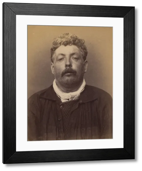 Framed Print : Leboucher. Edouard, Leon. 43 ans, ne a Paris XIVe. Cordonnier. Anarchiste