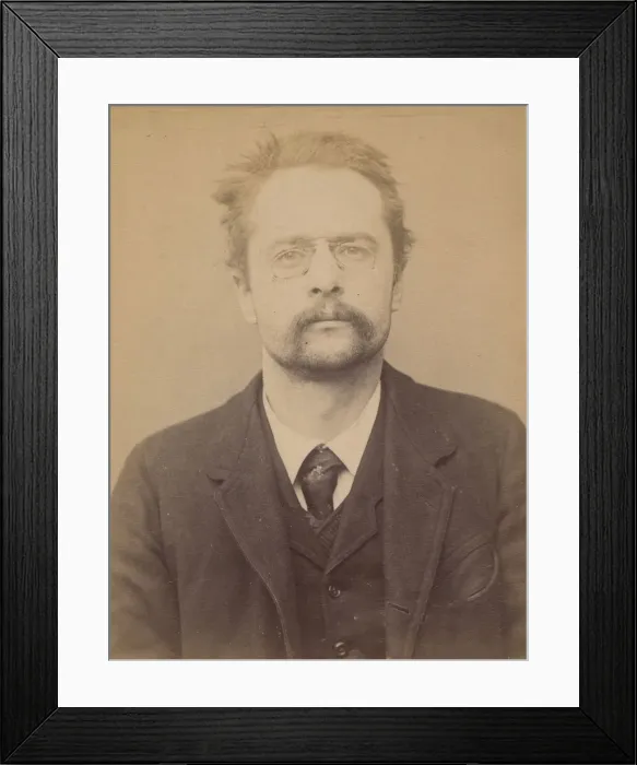 Framed Print : Rette. Adolphe. 30 ans, ne a Paris IXe. Homme de lettre Framed Print : Rette. Adolphe. 30 ans, ne a Paris IXe. Homme de lettre
