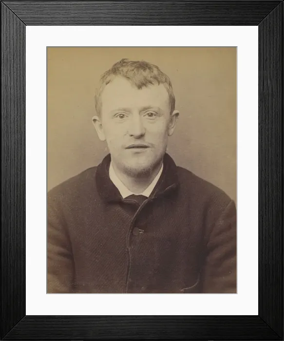 Framed Print : Moucheraud. Pierre, Yves. 27 ans, ne a Paris IVe. Imprimeur. Anarchiste. 4 / 3 / 94 Framed Print : Moucheraud. Pierre, Yves. 27 ans, ne a Paris IVe. Imprimeur. Anarchiste. 4 / 3 / 94