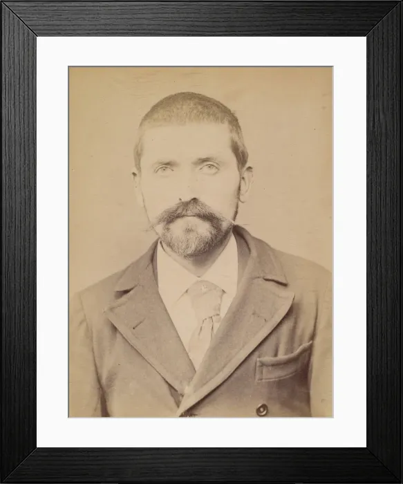 Framed Print : Thirion. Louis, Joseph. 31 ans, ne a Autrey (Vosges). Journaliste. Anarchiste Framed Print : Thirion. Louis, Joseph. 31 ans, ne a Autrey (Vosges). Journaliste. Anarchiste