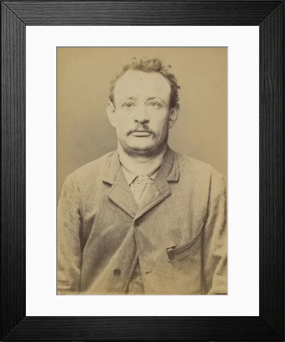 Framed Print : Wagner. Paul, Louis. 38 ans, ne le 14 / 10 / 55. ebeniste. Anarchiste. 2 / 7 / 94 Framed Print : Wagner. Paul, Louis. 38 ans, ne le 14 / 10 / 55. ebeniste. Anarchiste. 2 / 7 / 94