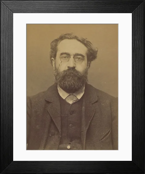 Framed Print : Tennevin. Alexandre. 48 ans, ne a Paris. Comptable. Anarchiste. 19 / 3 / 94. 1894 Framed Print : Tennevin. Alexandre. 48 ans, ne a Paris. Comptable. Anarchiste. 19 / 3 / 94. 1894