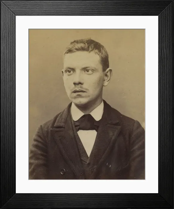 Framed Print : Dupit. Paul. 20 ans, ne le 13 / 3 / 74 a Paris XVIIe. Garcon boucher Framed Print : Dupit. Paul. 20 ans, ne le 13 / 3 / 74 a Paris XVIIe. Garcon boucher