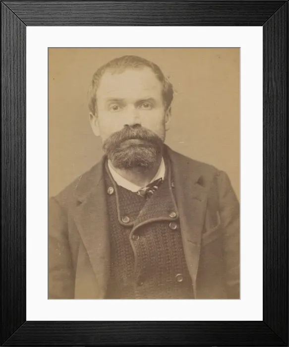 Framed Print : Vuagniaux. Alfred. 41 ans, ne a Vucheron (Suisse). Cordonnier. Anarchiste Framed Print : Vuagniaux. Alfred. 41 ans, ne a Vucheron (Suisse). Cordonnier. Anarchiste