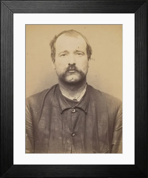 Framed Print : Clouard. Paul, Jules. 35 ans, ne le 20 / 6 / 58 a Peugans (Manche). Retameur Framed Print : Clouard. Paul, Jules. 35 ans, ne le 20 / 6 / 58 a Peugans (Manche). Retameur