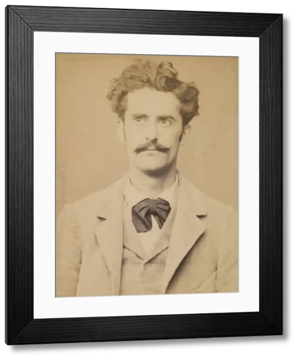 Framed Print : David. Armand, Auguste. 27 ans, ne a Gien (Loiret). Faiencier. Anarchiste Framed Print : David. Armand, Auguste. 27 ans, ne a Gien (Loiret). Faiencier. Anarchiste