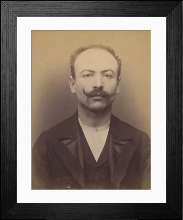 Framed Print : Klein. Louis. 25 ans, ne le 8 / 8 / 67 a Colmar (Alsace). Employe de commerce Framed Print : Klein. Louis. 25 ans, ne le 8 / 8 / 67 a Colmar (Alsace). Employe de commerce