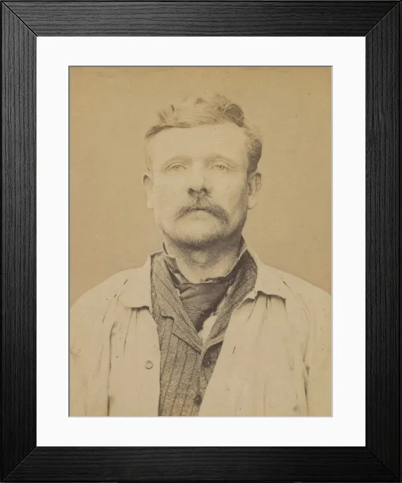 Framed Print : Dejoux. Jules. 46 ans, ne le 16 / 6 / 48 a La Chatre (Indre). Macon Framed Print : Dejoux. Jules. 46 ans, ne le 16 / 6 / 48 a La Chatre (Indre). Macon