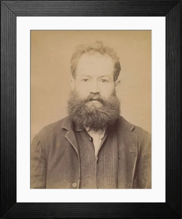 Framed Print : Bouchenez. Adolphe. 36 ans, 27 / 2 / 94. (En rouge barrant la fiche Framed Print : Bouchenez. Adolphe. 36 ans, 27 / 2 / 94. (En rouge barrant la fiche