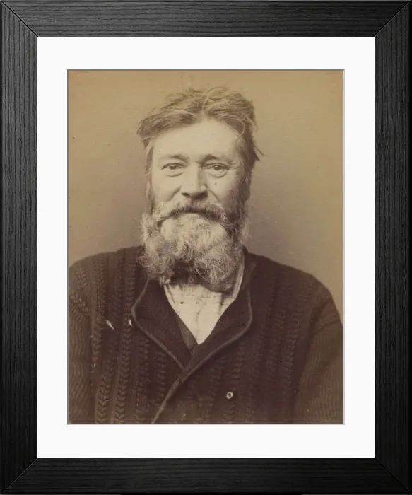 Framed Print : Bligny. Andre, Eugene. 58 ans, ne a Vincennes. Serrurier. Anarchiste Framed Print : Bligny. Andre, Eugene. 58 ans, ne a Vincennes. Serrurier. Anarchiste