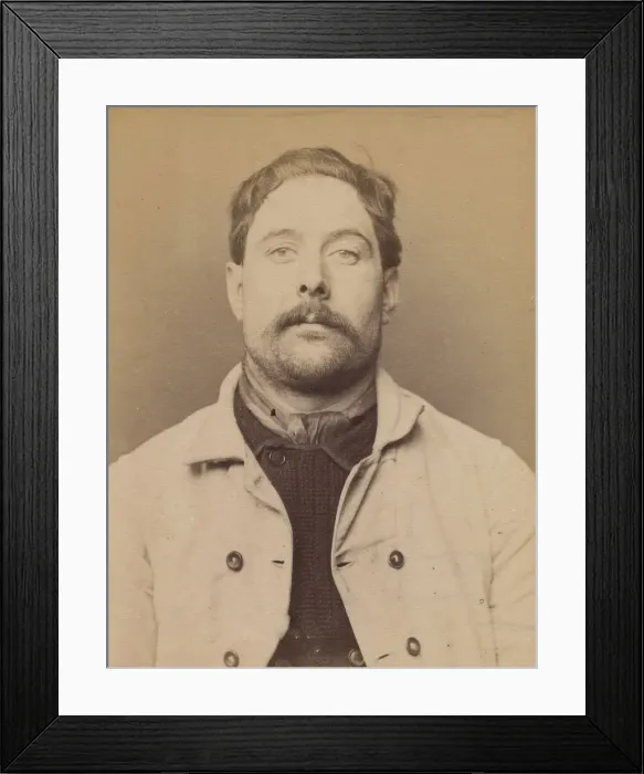 Framed Print : Alban. Jean-Louis. 35 ans, ne a Paris. Plombier. Anarchiste Framed Print : Alban. Jean-Louis. 35 ans, ne a Paris. Plombier. Anarchiste