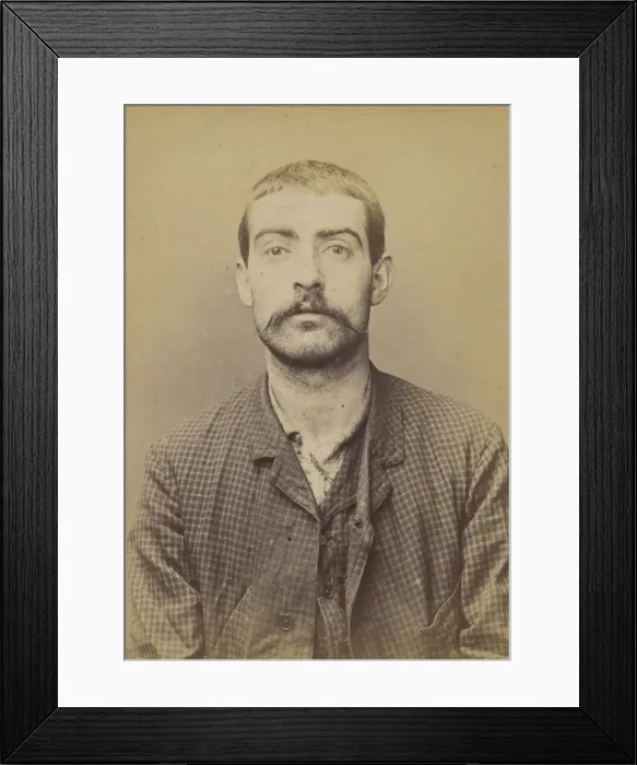 Framed Print : Billot. Jean. 23 ans, ne le 23  /  1  /  71 a Bourges (Cher). Tireur en barre