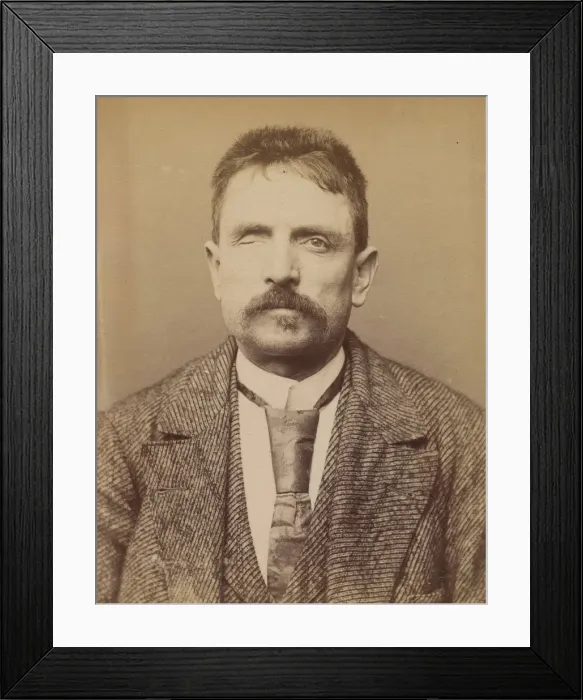 Framed Print : Briet. Albert, Louis. 44 ans, ne a Lyon (Rhone). Boulanger. Anarchiste Framed Print : Briet. Albert, Louis. 44 ans, ne a Lyon (Rhone). Boulanger. Anarchiste