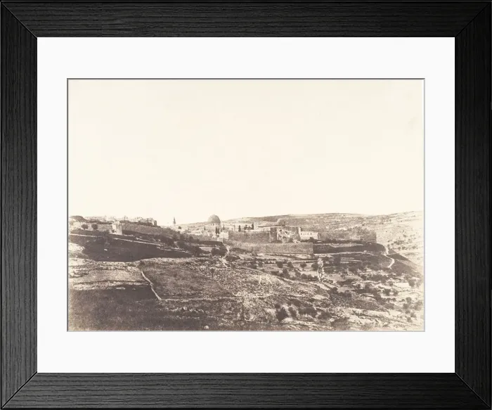 Framed Print : Jerusalem, Cote Sud de Jerusalem, 1854. Creator: Auguste Salzmann Framed Print : Jerusalem, Cote Sud de Jerusalem, 1854. Creator: Auguste Salzmann