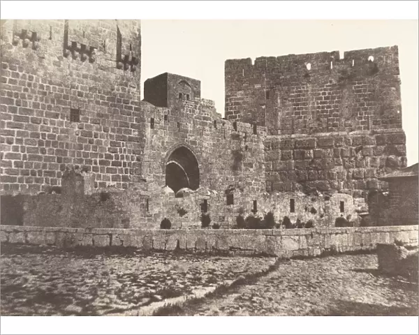Jerusalem, Tour de David, 1854. Creator: Auguste Salzmann