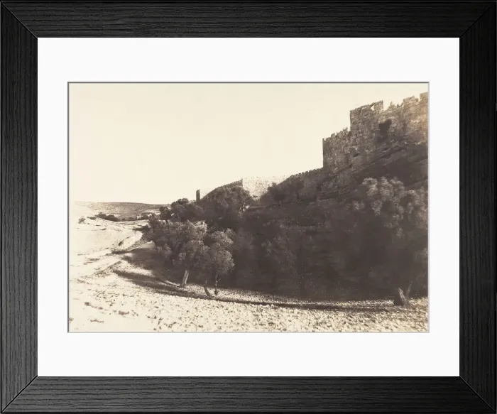 Framed Print : Jerusalem, Cote Nord de Jerusalem, 1854. Creator: Auguste Salzmann Framed Print : Jerusalem, Cote Nord de Jerusalem, 1854. Creator: Auguste Salzmann