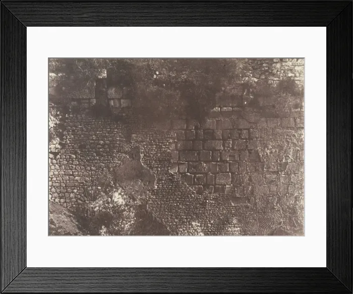 Framed Print : Jerusalem, Enceinte du Temple, Details de l appareil de la piscine probatique Framed Print : Jerusalem, Enceinte du Temple, Details de l appareil de la piscine probatique