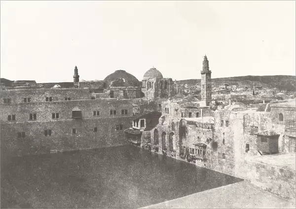 Jerusalem, Birket-Hammam-el-Batrak, 1854. Creator: Auguste Salzmann