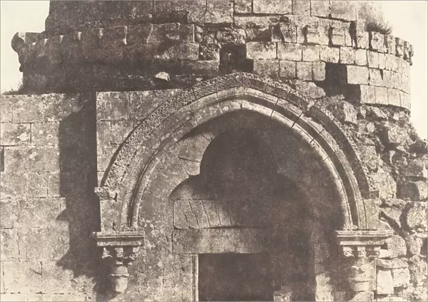 Jerusalem, Details de la porte d un Dome sepulcral, 1854