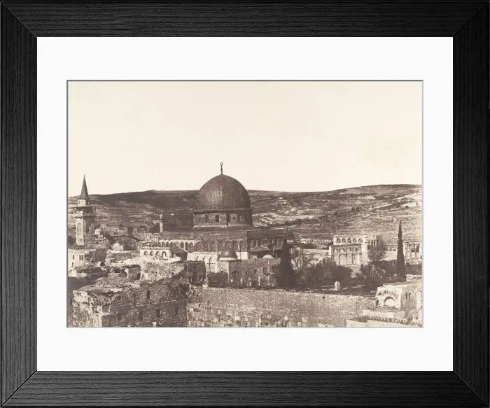 Framed Print : Jerusalem, Mosquee d Omar, cote ouest, 1854 Framed Print : Jerusalem, Mosquee d Omar, cote ouest, 1854
