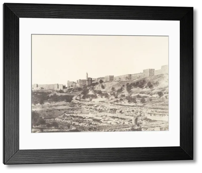 Framed Print : Jerusalem, Birket-es-Soutlan, 1854. Creator: Auguste Salzmann Framed Print : Jerusalem, Birket-es-Soutlan, 1854. Creator: Auguste Salzmann
