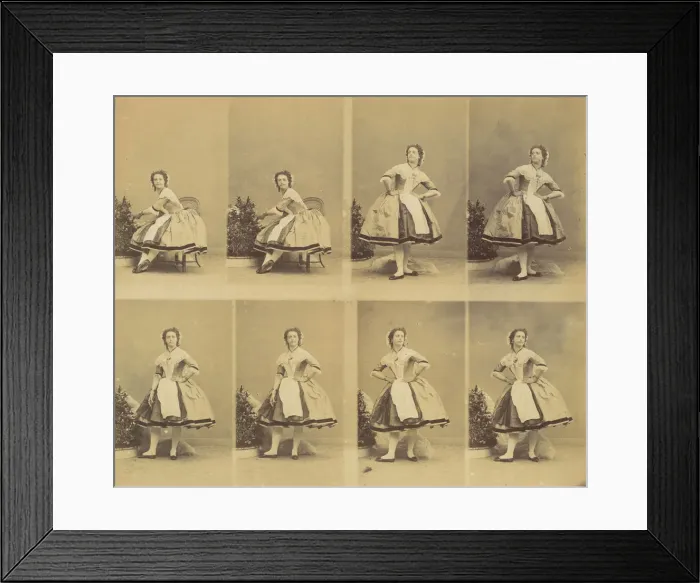 Framed Print : A Mlle Schlusser, May-August 1861. Creator: Andre-Adolphe-Eugene Disderi Framed Print : A Mlle Schlusser, May-August 1861. Creator: Andre-Adolphe-Eugene Disderi