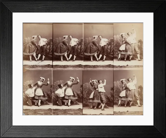 Framed Print : Eugenie Schlosser et Coralli, 1863. Creator: Andre-Adolphe-Eugè Framed Print : Eugenie Schlosser et Coralli, 1863. Creator: Andre-Adolphe-Eugè