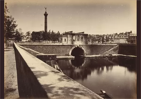 Barracks Post, Place de la Bastille; Canal Tunnel and July Column, 1871