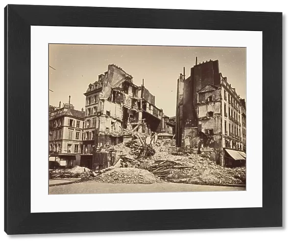 Place de la Bastille, Burned, 1871. Creator: Alphonse J. Liebert