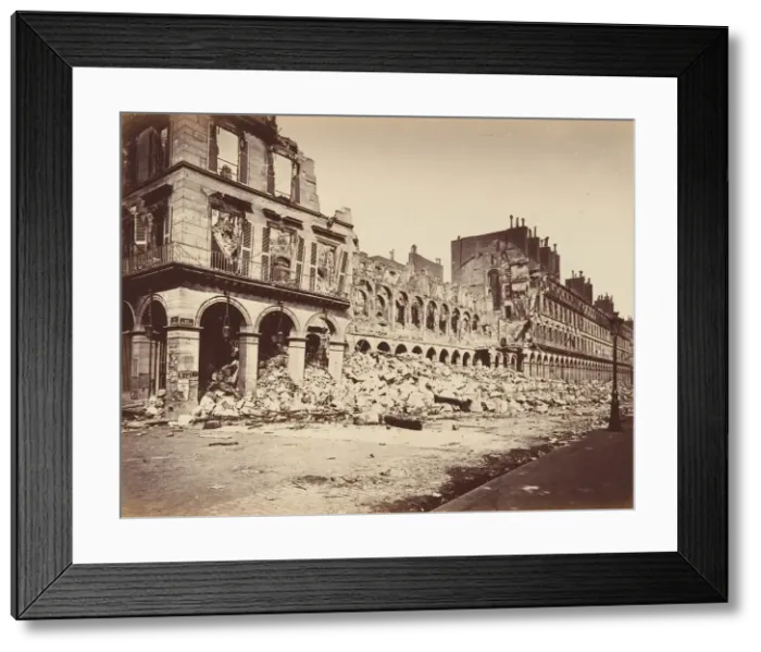 Framed Print : Finance Ministry, Burned. Exterior View, 1871. Creator: Alphonse J. Liebert Framed Print : Finance Ministry, Burned. Exterior View, 1871. Creator: Alphonse J. Liebert