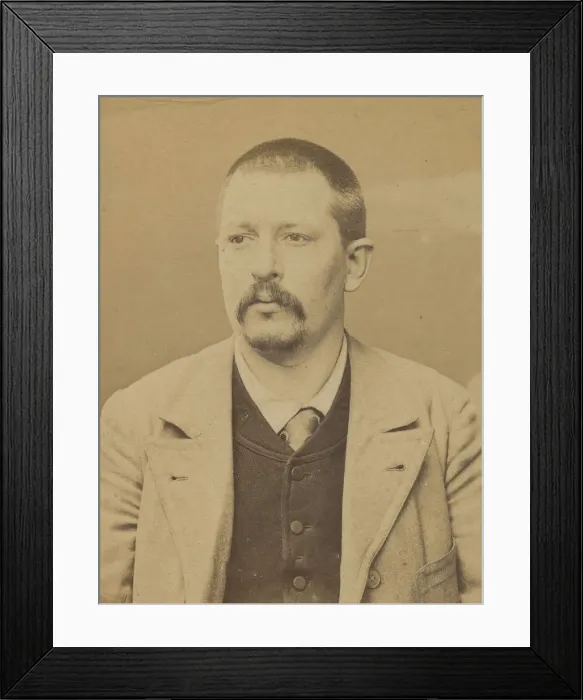Framed Print : Benoit. Joseph, Alexandre. 33 ans, ne le 9 / 6 / 61 a Paris XIIIe Framed Print : Benoit. Joseph, Alexandre. 33 ans, ne le 9 / 6 / 61 a Paris XIIIe