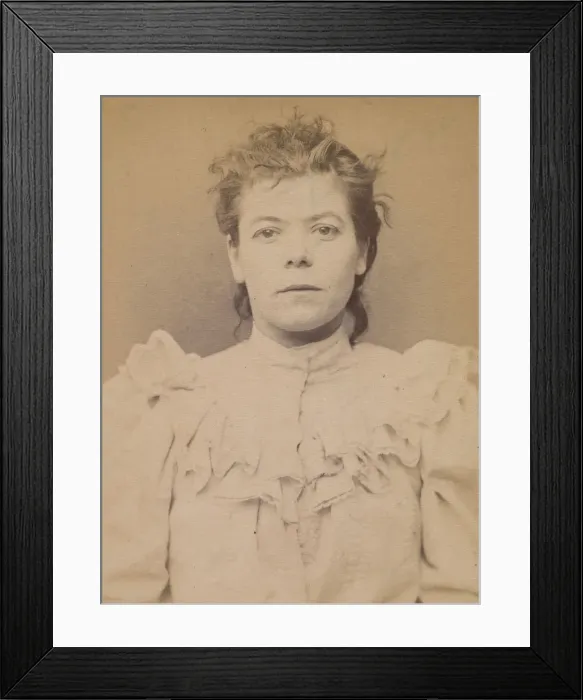 Framed Print : Cazal. Antoinette. 28 ans, nee a Salgouz (Cantal). Couturiere. Anarchiste Framed Print : Cazal. Antoinette. 28 ans, nee a Salgouz (Cantal). Couturiere. Anarchiste