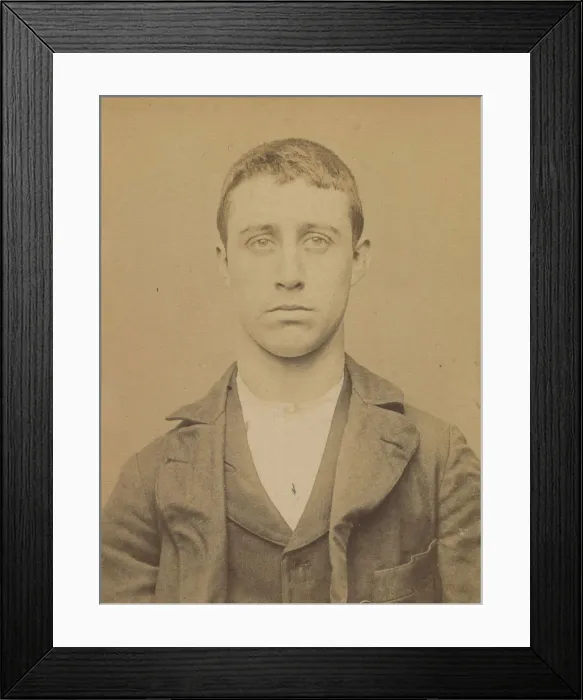 Framed Print : Bocquet. Alexandre, emile. 17 ans, ne a Paris XVlle. Menuisier. Vol Framed Print : Bocquet. Alexandre, emile. 17 ans, ne a Paris XVlle. Menuisier. Vol