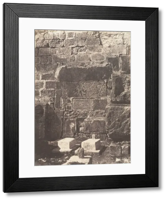 Framed Print : Jerusalem, Enceinte du Temple, Poterne de Josaphat, 1854. Creator: Auguste Salzmann Framed Print : Jerusalem, Enceinte du Temple, Poterne de Josaphat, 1854. Creator: Auguste Salzmann
