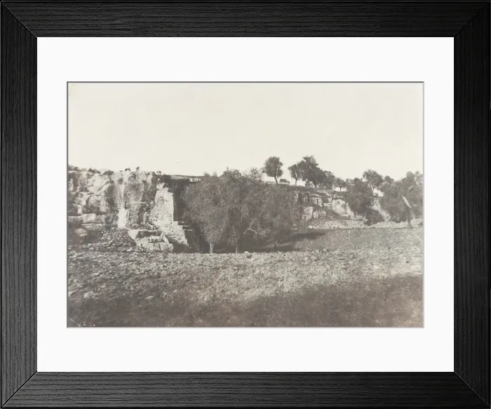 Framed Print : Jerusalem, Vallee de Josaphat, Grottes sepulcrales, 2, 1854 Framed Print : Jerusalem, Vallee de Josaphat, Grottes sepulcrales, 2, 1854