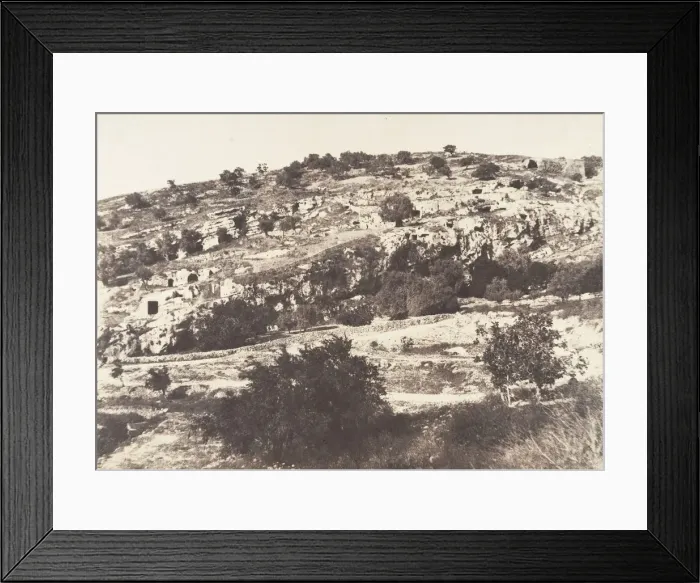Framed Print : Jerusalem, Vallee de Hinnom, Ensemble du flanc droit, 1854 Framed Print : Jerusalem, Vallee de Hinnom, Ensemble du flanc droit, 1854