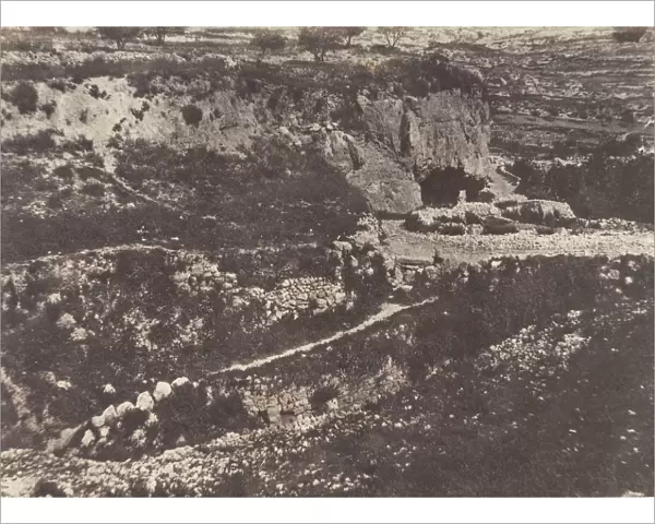 Jerusalem, Piscine de Siloe, Vue generale, 1854. Creator: Auguste Salzmann
