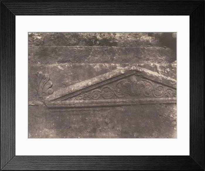 Framed Print : Jerusalem, Vallee de Josaphat, Fronton du Tombeau de Josaphat, 1854 Framed Print : Jerusalem, Vallee de Josaphat, Fronton du Tombeau de Josaphat, 1854