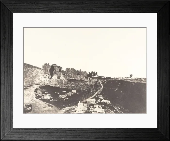 Framed Print : Jerusalem, Cote Est de Jerusalem, 1854. Creator: Auguste Salzmann Framed Print : Jerusalem, Cote Est de Jerusalem, 1854. Creator: Auguste Salzmann