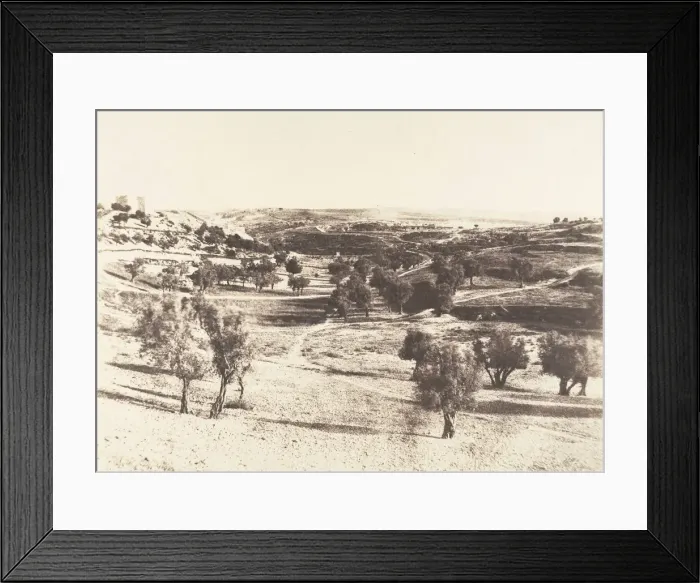 Framed Print : Jerusalem, Chemin de Beit-Lehem, 1854. Creator: Auguste Salzmann Framed Print : Jerusalem, Chemin de Beit-Lehem, 1854. Creator: Auguste Salzmann