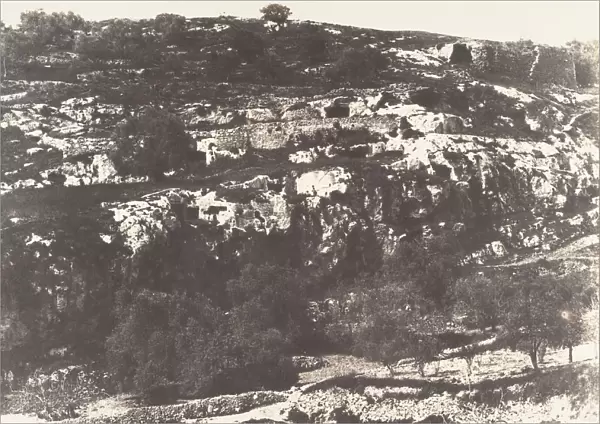 Jerusalem, Vallee de Hinnom, Details du flanc droit, 2, 1854