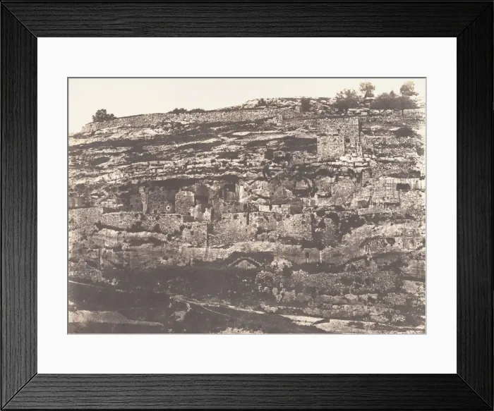 Framed Print : Jerusalem, Village de Siloam, Vue generale, 1854
