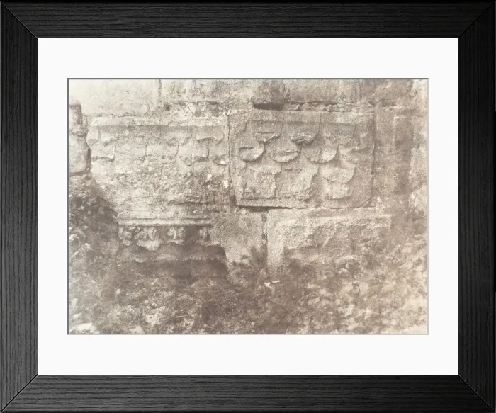 Framed Print : Jerusalem, Restes de scupltures judaiques, 1854. Creator: Auguste Salzmann Framed Print : Jerusalem, Restes de scupltures judaiques, 1854. Creator: Auguste Salzmann