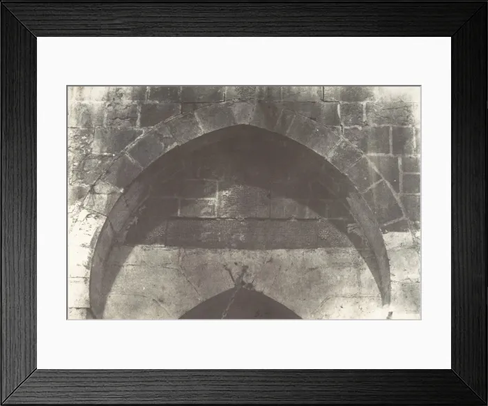Framed Print : Jerusalem, Porte de la citadelle, Inscription, 1854. Creator: Auguste Salzmann
