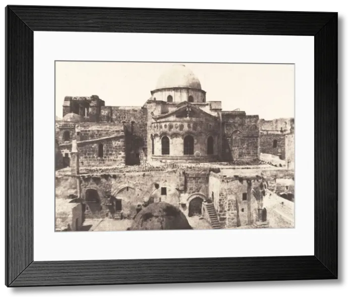 Framed Print : Jerusalem, Saint Sepulcre, abside, 1854. Creator: Auguste Salzmann Framed Print : Jerusalem, Saint Sepulcre, abside, 1854. Creator: Auguste Salzmann