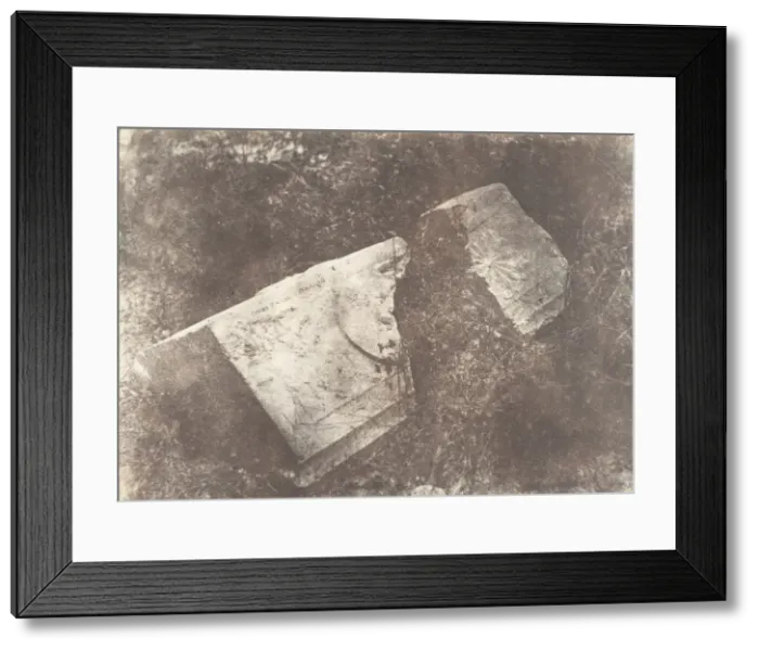 Framed Print : Jerusalem, Tombeau des rois de Juda, Fragments d un sarcophage, 1854 Framed Print : Jerusalem, Tombeau des rois de Juda, Fragments d un sarcophage, 1854