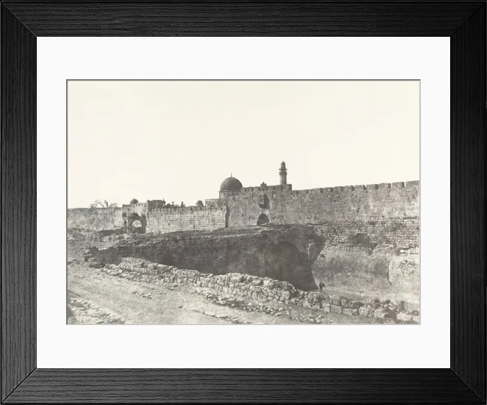 Framed Print : Jerusalem, Birket-Hammam-Setty-Mariam, 1854. Creator: Auguste Salzmann Framed Print : Jerusalem, Birket-Hammam-Setty-Mariam, 1854. Creator: Auguste Salzmann