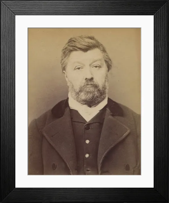 Framed Print : Capette. Joseph, Desire. 56 ans, ne a Paris VI. Maroquinier Framed Print : Capette. Joseph, Desire. 56 ans, ne a Paris VI. Maroquinier