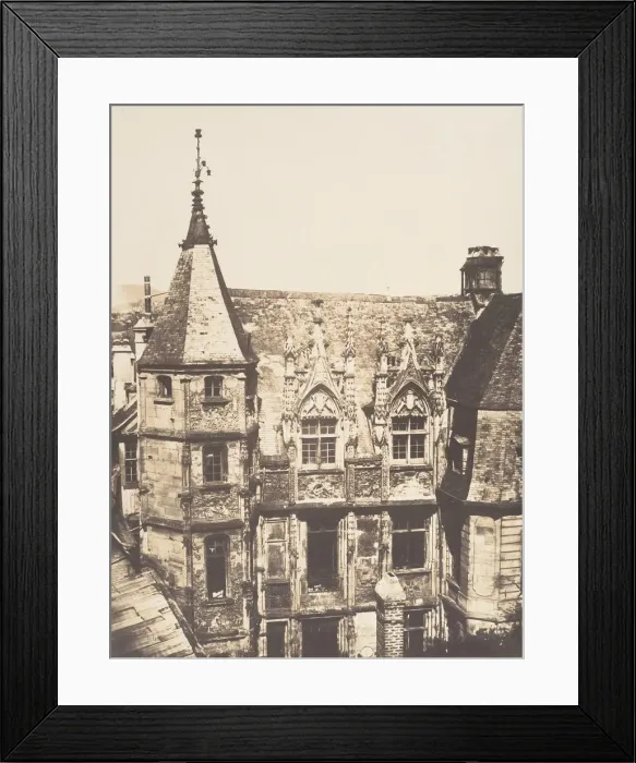 Framed Print : Hotel du Bourgtheroulde, Rouen, 1852-54. Creator: Edmond Bacot Framed Print : Hotel du Bourgtheroulde, Rouen, 1852-54. Creator: Edmond Bacot